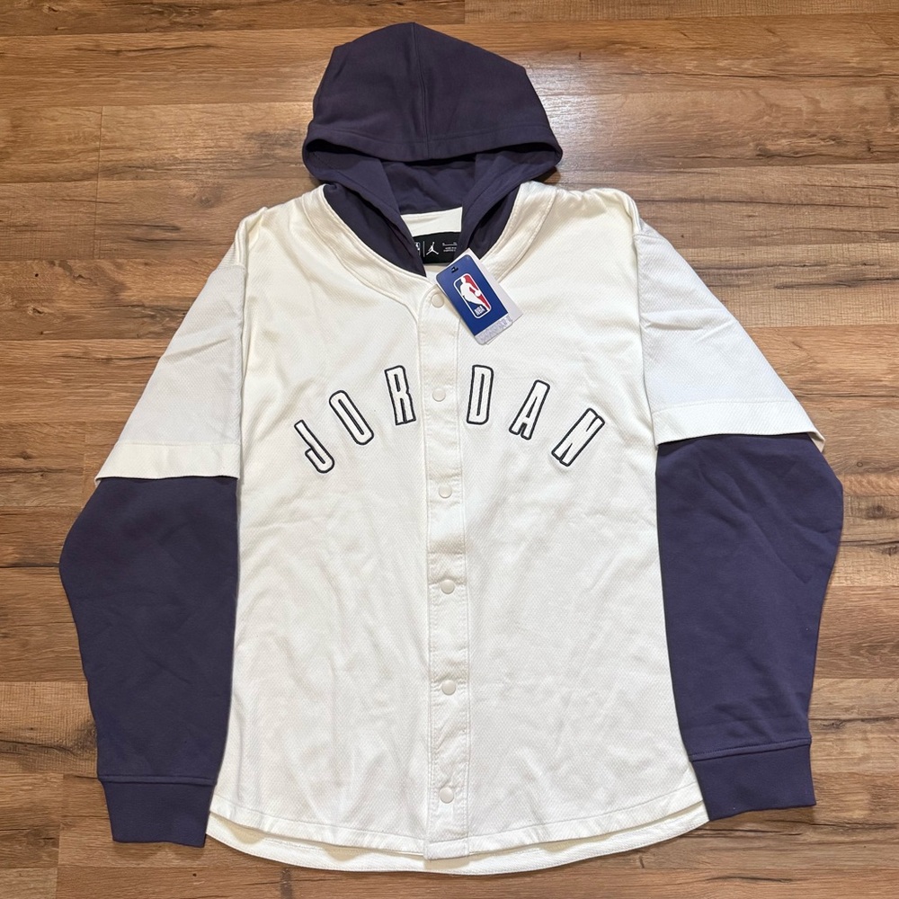 Air Jordan Phoenix Suns Button Up Long Sleeve Jersey
